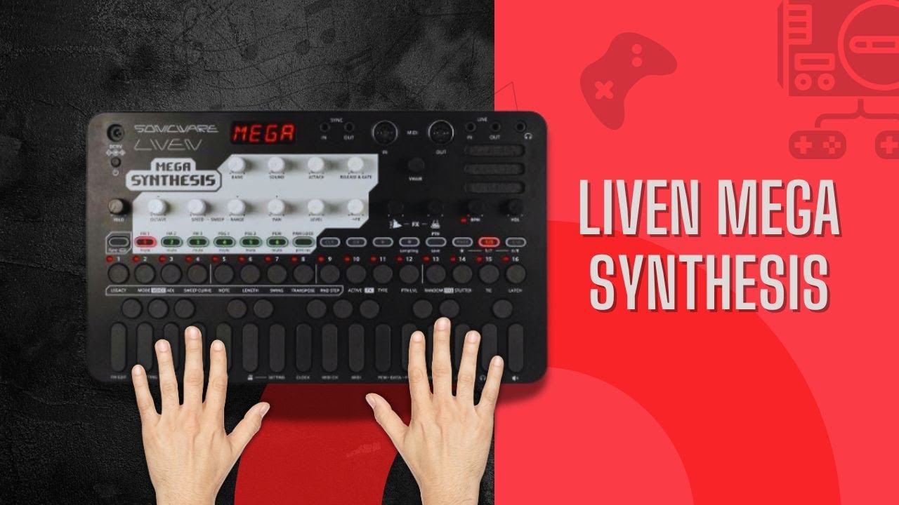 Sonicware Liven Mega Synthesis Demo synth in action - YouTube