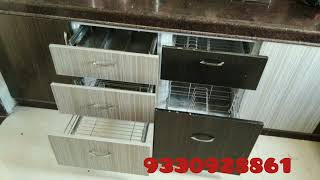 PVC MODULAR KITCHEN WITH INTERIOR DECORATION