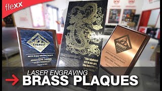 Laser Engraving Brass | Etching Brass Plaque | Trotec
