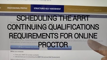 ARRT CQR Proctered Exam scheduling
