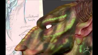 ZBrush - Orekroark creature bust creation - Pt. 3