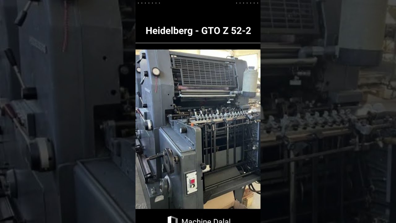 Buy Used Heidelberg GTO Z 52 2 Sheetfed Offset Machine Dalal