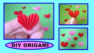 Herz Falten Einfaches Diy Geschenk Basteln Origami Herz