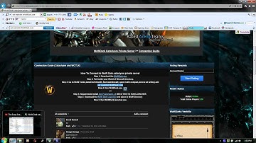 How to connect to a WoW Cataclysm private server (voice)