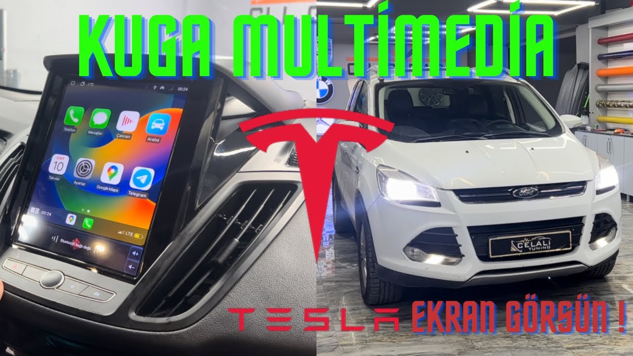 FORD KUGA TESLA EKRAN TEYP UYGULADIK/CELALİ TUNİNG