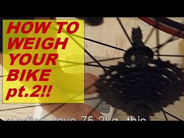 How to weigh a bike 