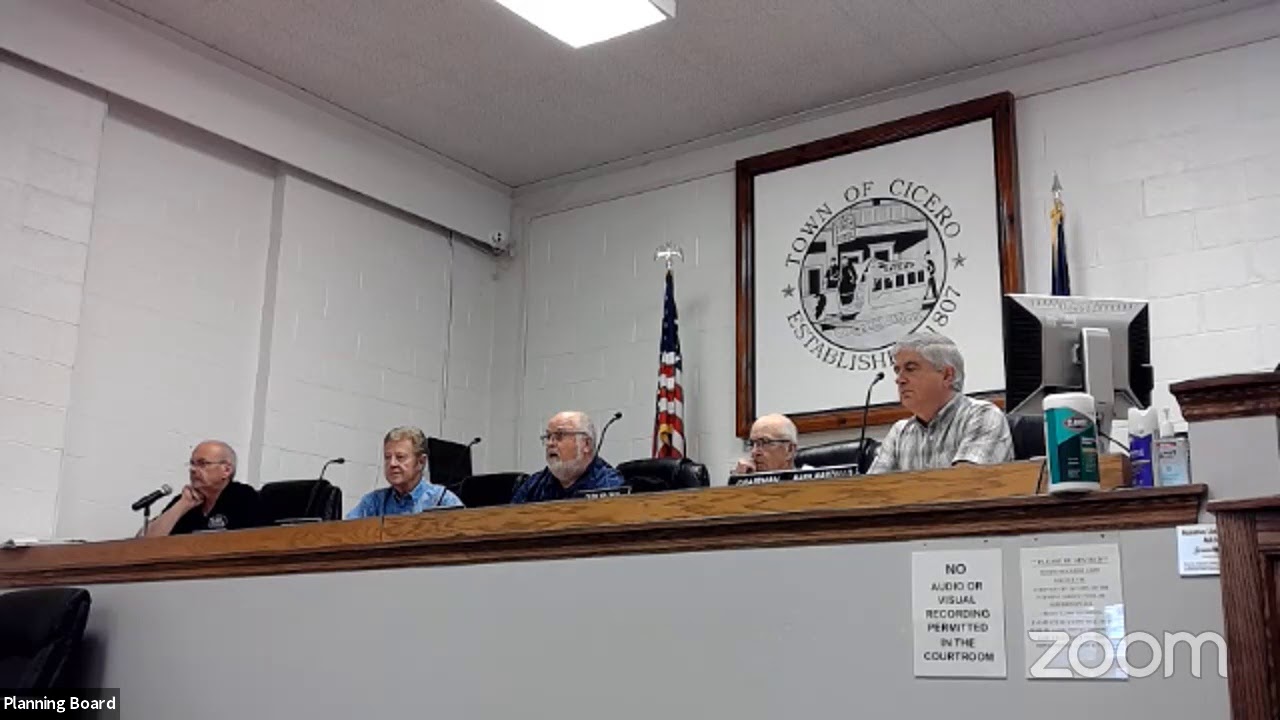June 2, 2021 Town of Cicero Planning Board Meeting YouTube
