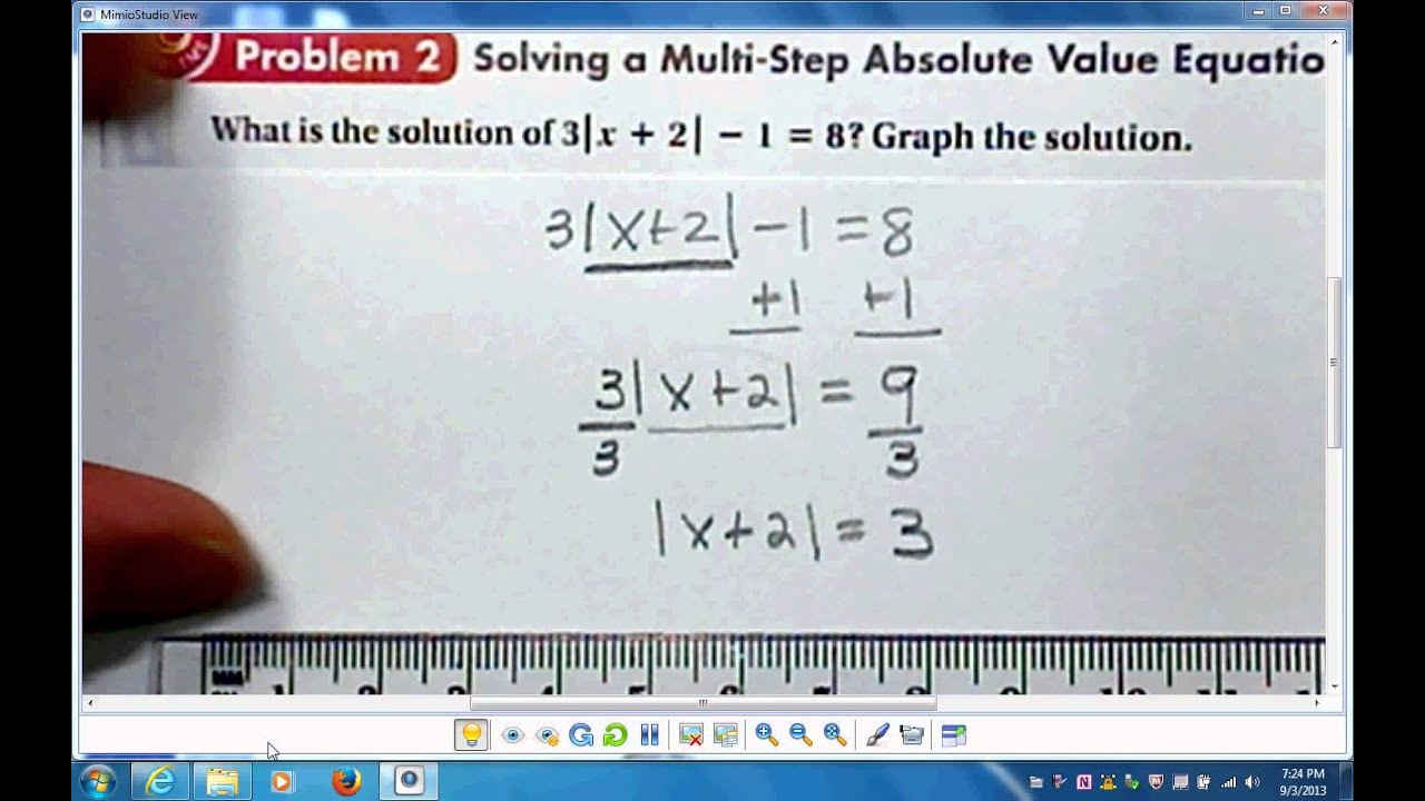 Solving A Multi Step Absolute Value Equation In One Variable P42 YouTube solving-a-multi-step-absolute-value-equation-in-one-variable-p42-youtube
