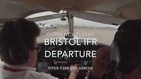 LOW IFR departure from Bristol in the Piper Arrow