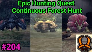 MH3RD(HIGH RANK) Duramboros, Nargacuga e Purple Royal Ludroth, Quest Continuous Forest Hunt dicas 