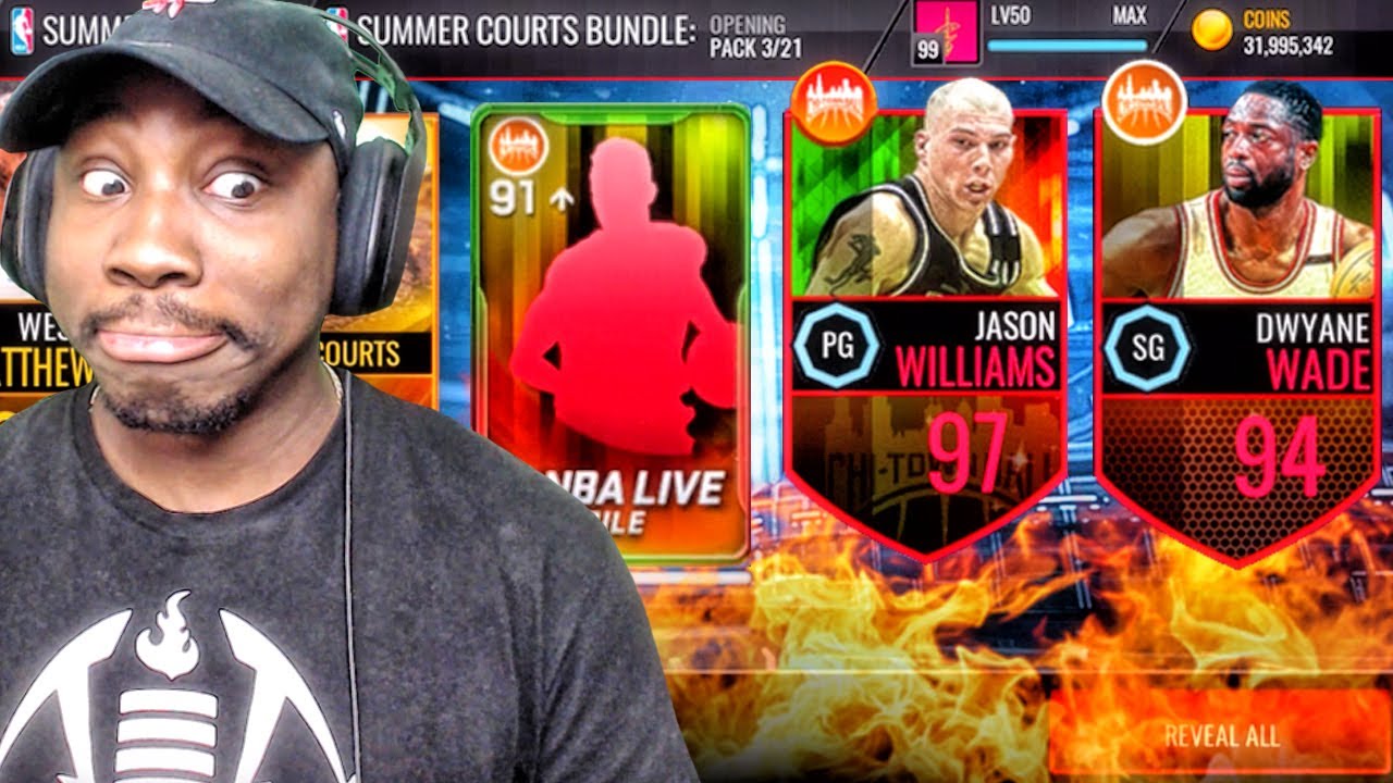 CHICAGO SUMMER PACK OPENING & 97 OVR BOSS JASON WILLIAMS! NBA Live Mobile Gameplay Ep. 140