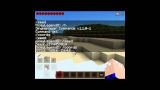Minecraft PE - Single Player Commands mod!