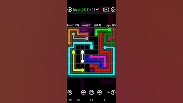 How To Solve Flow Free Premium 11x11 Mania Level 53 Hard Board Walk Through Solution Walkthrough