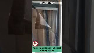 Velcro insect screen, a budget-friendly option #insectcontrol #mosquitocontrol #interiordesign #home