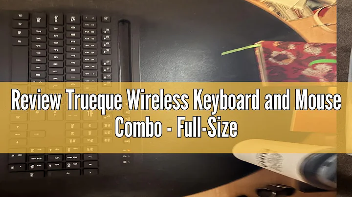 Review Trueque Wireless Keyboard and Mouse Combo - Full-Sized Ergonomic Keyboard with Wrist Rest, Ph