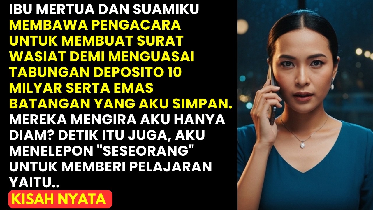 SUAMI & MERTUA BAWA PENGACARA MAU REBUT EMAS & 10 MILYARKU! DETIK ITU JUGA AKU BALAS LEWAT...