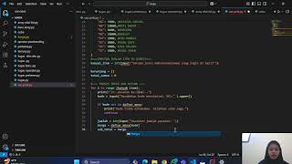 🔧⚙️💻Tutorial membuat aplikasi kasir sederhana menggunakan kode pemograman phyton ⚙️🔧⌨⚙