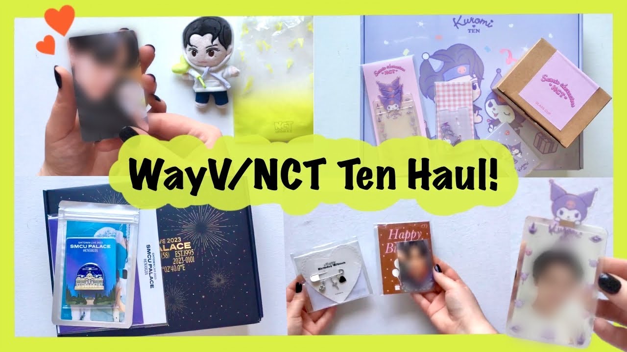NCT WayV テン Phantom unboxing トレカ 📦Huge Ten WayV/NCT Photocard Haul [Sanrio, Anniversary, SMCU