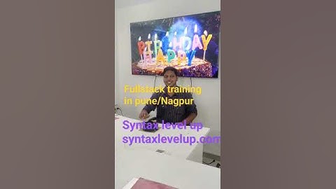 syntax level up pune /nagpur fullstack training in pune