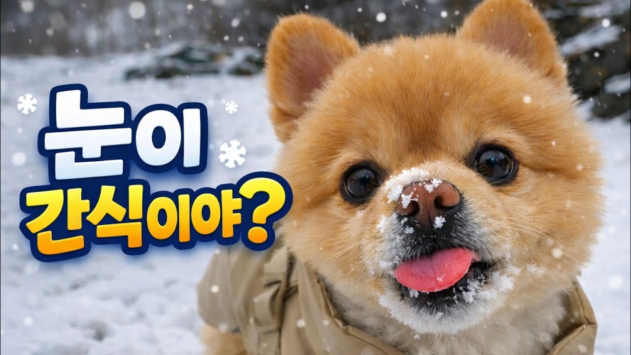 제주 애견카페 브이로그🐶ㅣ 제주살이 1년차 강아지 눈 산책❄️🐾