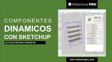 Componentes Dinámicos con Sketchup - Bloque de Repisas Dinámicas