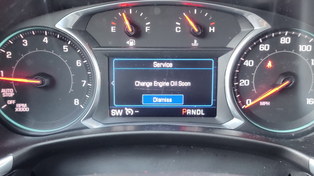 How To Reset Oil Life On 2019 Chevy Equinox
