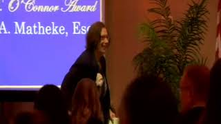 2020 NJAJ Awards Dinner -- Gerald B. O'Connor Award -- Cynthia A. Matheke, Esq.