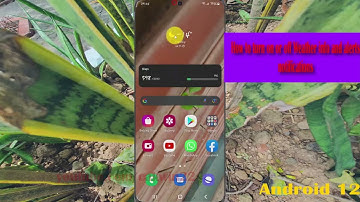How to turn on or off Weather info and alerts notifications in Samsung Galaxy S21 Plus