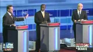 3rd GOP Presidential Republican Debate - Ron Paul on Iran vs. Santorum: Part 6