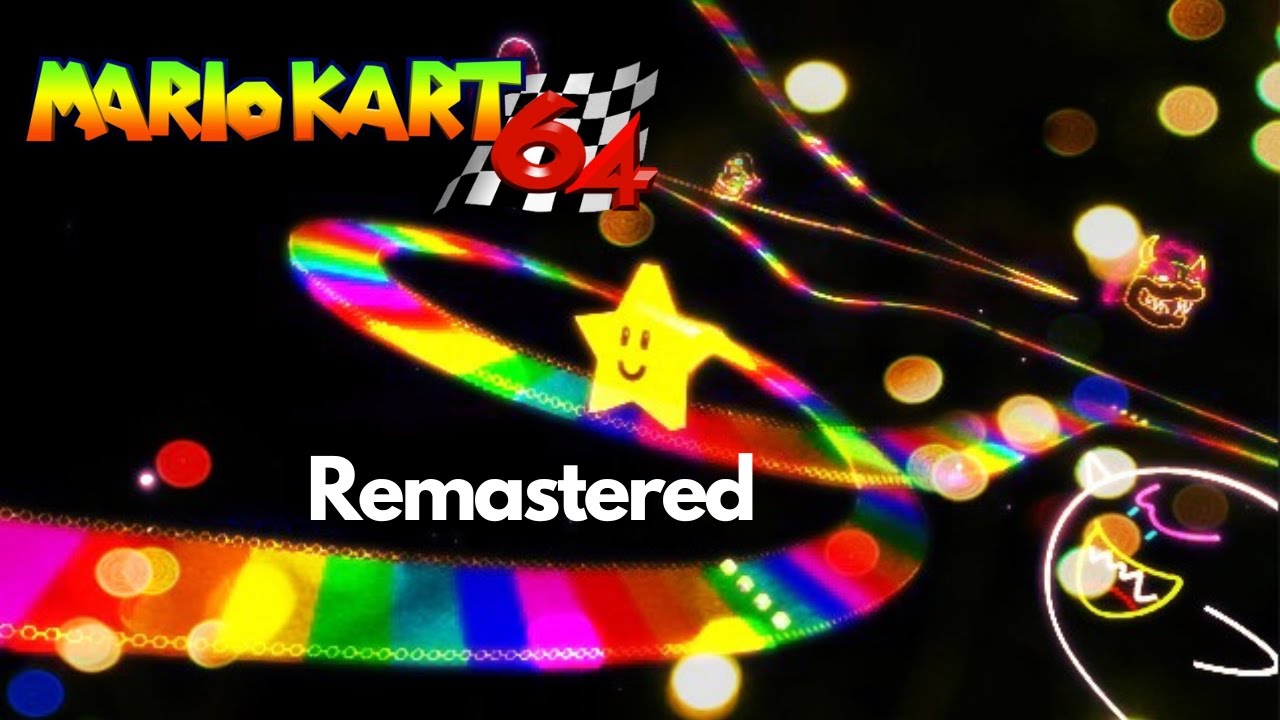 Super Mario 64 Rainbow Road (Remastered) - YouTube