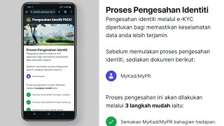 Cara Buat Pengesahan Identiti PADU | e-KYC Verification