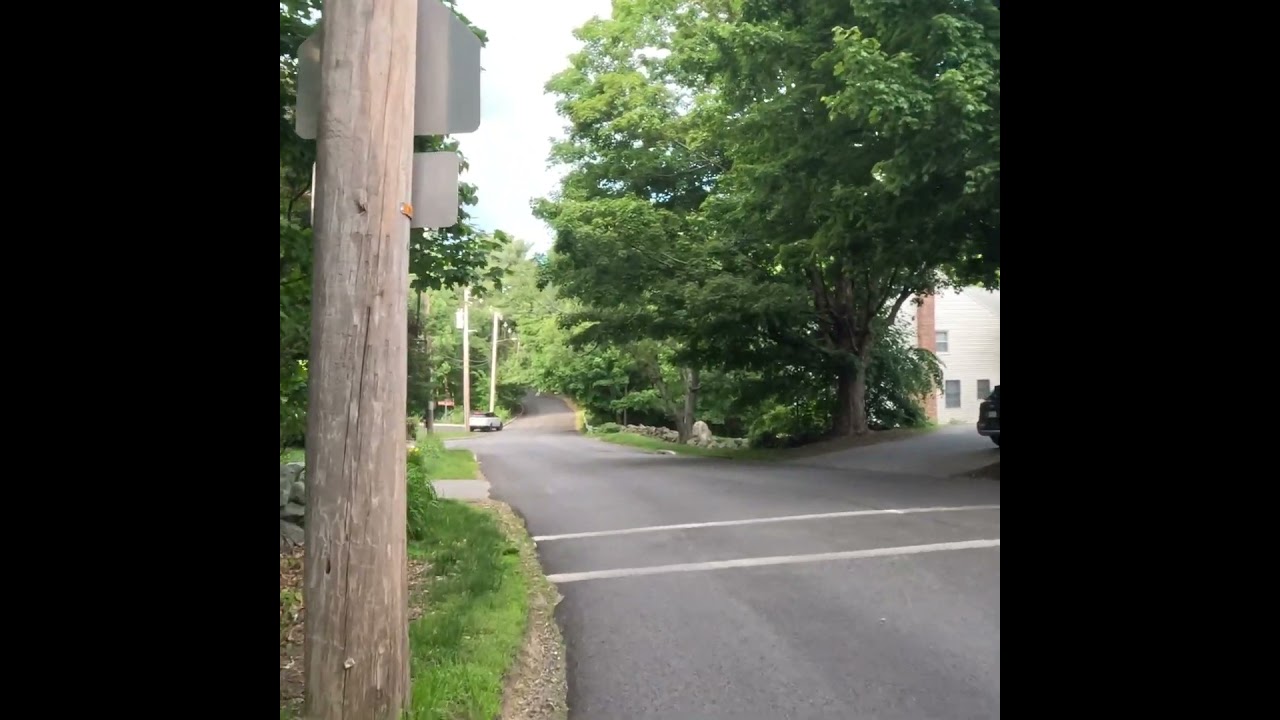 Crosswalk with no sidewalks 