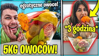 KTO SZYBCIEJ ZJE OGROMNĄ MISKĘ LOSOWYCH OWOCÓW WYGRYWA! screenshot 4