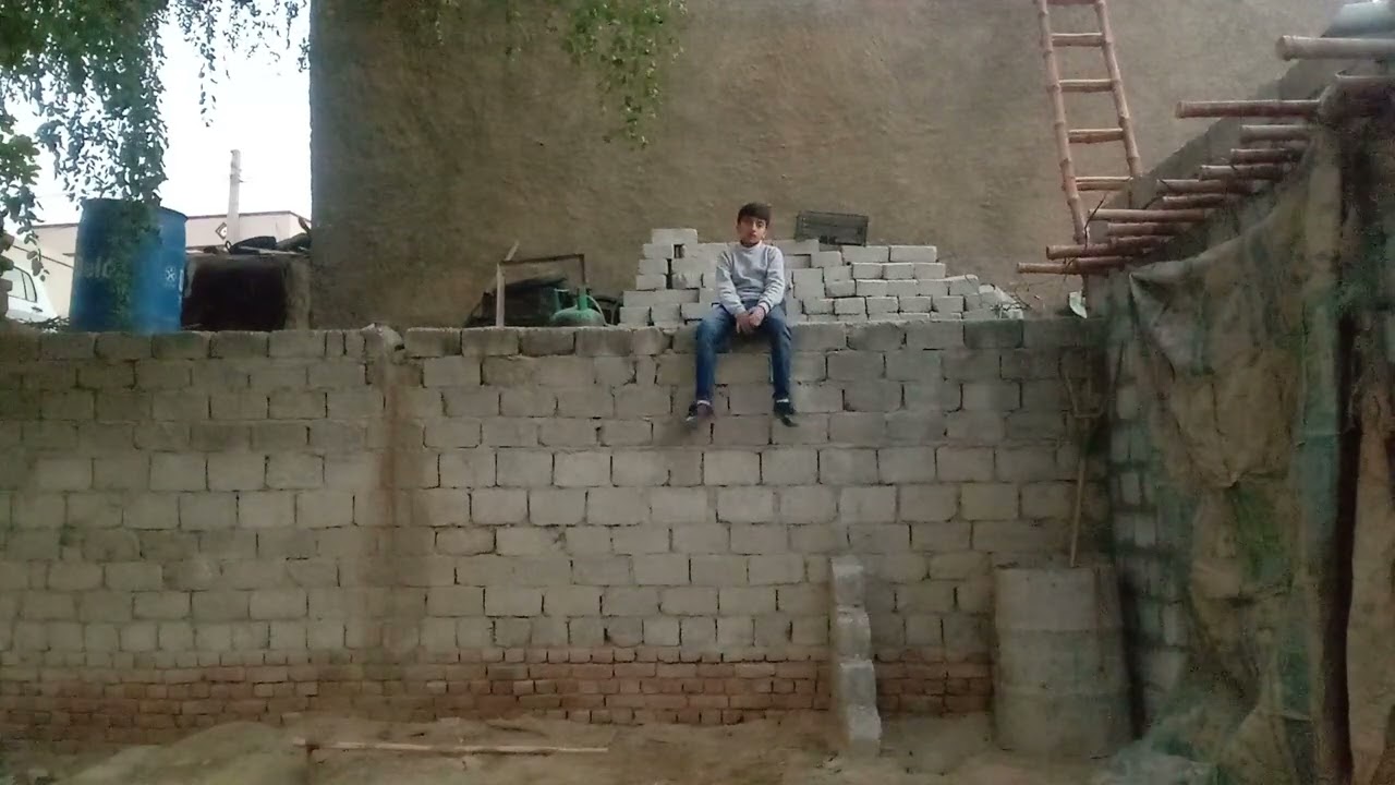 Jumping from a big wall. 