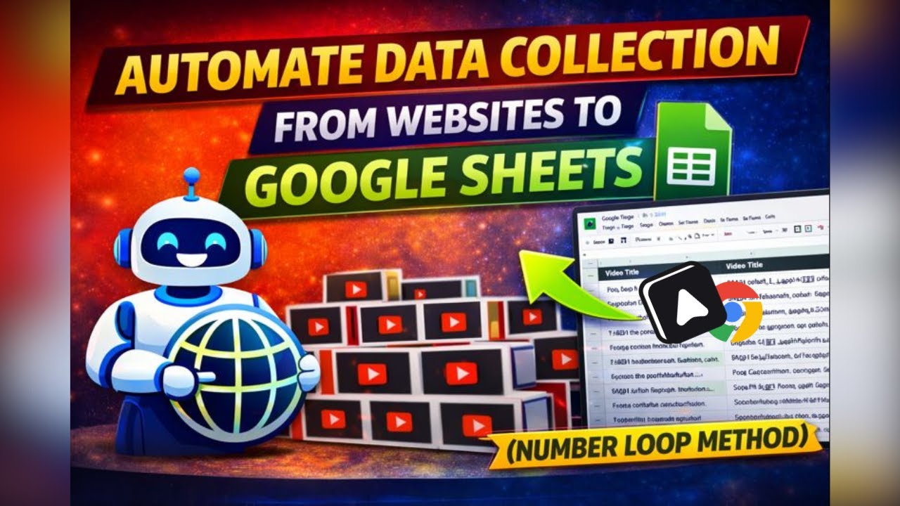 Automate Data Collection from Websites to Google Sheets (Number Loop ...