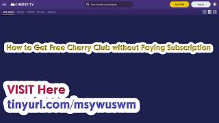 Cherry TV Premium Free Cherry Club VIP