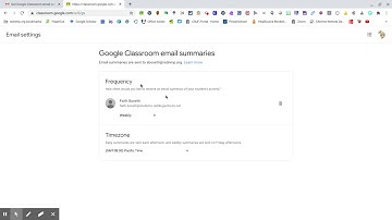 Google Classroom Guardian Email Summary Set Up