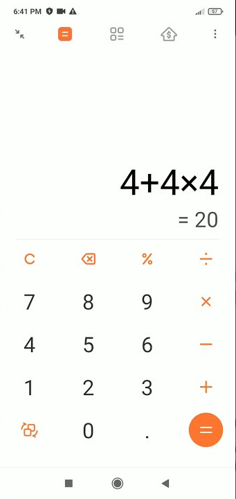 problem in calculater