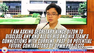 Congressman Leandro Leviste Urges Dizon to Disclose Ties to Contractors