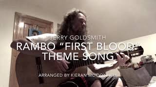 Video thumbnail of "Rambo First Blood theme song Guitar fingerstyle arrangement"