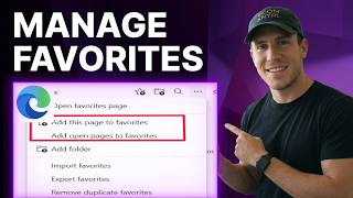 How to Add and Manage Favorites in Edge (2026) | Step-by-Step screenshot 4