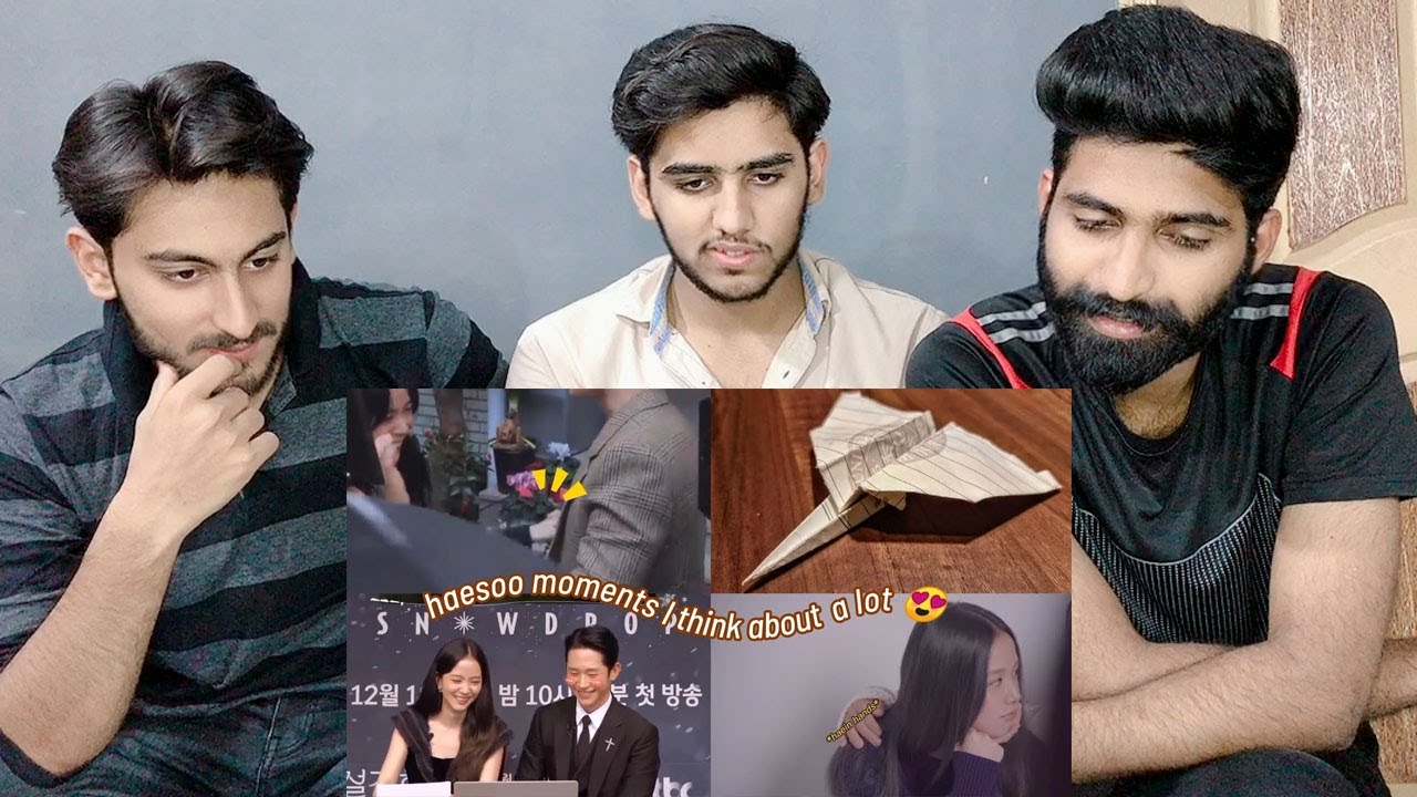 REACTION ON || HAESOO || || JUNG HAE IN || JISOO ||  MOMENTS  || 