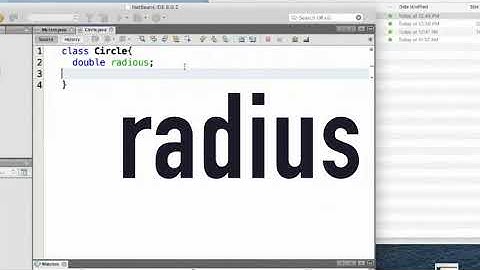 Java Lecture 21: An Introduction to Classes and Objects: Part 1