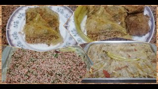 صينية محشي كرنب في الفرنTray stuffed with cabbage in the oven Plateau farci de chou au four