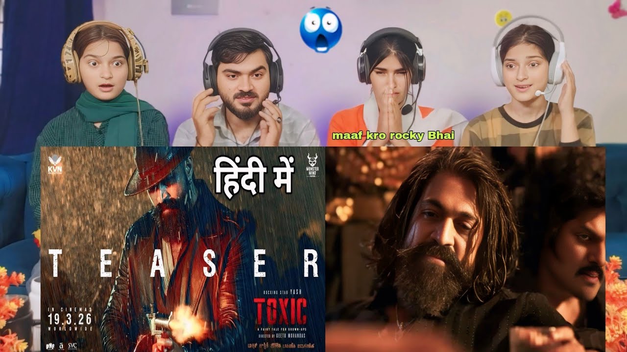 Toxic 😈 Teaser Reaction - Rocking Star Yash, Geetu Mohandas, KVN, Monster Mind Creations