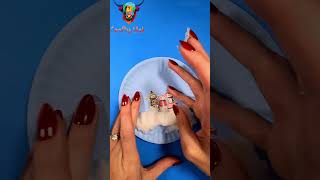 PAPER-PLATE SNOW-GLOBE. / winter.  #paperplatecrafts #winter #snowglobe