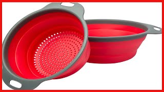 Colander Set - 2 Collapsible Colanders (Strainers) Set By Comfify