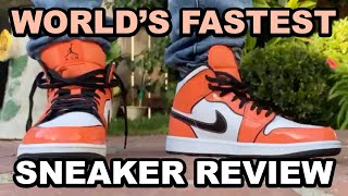 World&#39;s Fastest Sneaker Review - Jordan 1 Turf Orange Special Edition - With a Side of 3D Doritos!