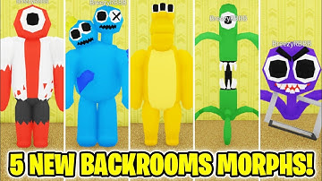 How to get ALL 5 NEW BACKROOMS MORPHS in Backrooms Morphs (ROBLOX)