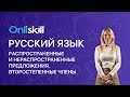 Русский язык 5 класс: Распространенные и нераспространенные предложения. Второстепенные члены.